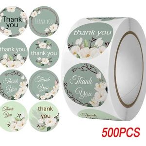 500 THANK YOU STICKERS NEW 1”